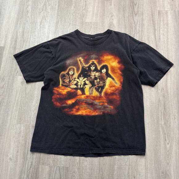 Vintage KISS Psycho Circus Live In 3D Shirt Men's XL Black 1998 Metal Band Tee - Picture 1 of 8